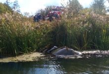 Фото - Под Липецком спасатели вытащили из реки Chevrolet Lanos с мертвым водителем